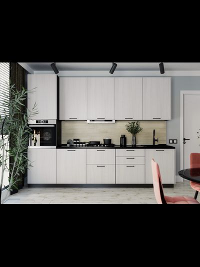 Хелмер кухня модульная с фасадами из ЛДСП разные цвета