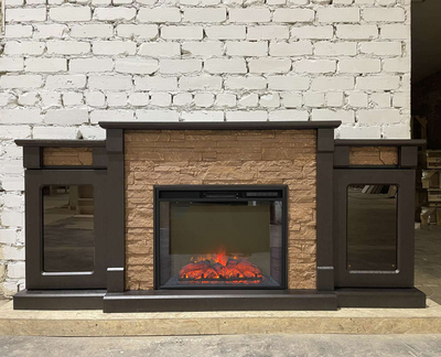 Электрический камин Моника Премиум M4 с очагом Sparta 25.5 LED