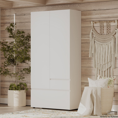 Одри шкаф 2х ств. Белый