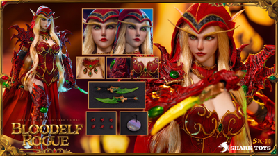 ПРЕДЗАКАЗ - Кровавая эльфийка Валира Сангвинар (World of Warcraft, WoW) - Коллекционная ФИГУРКА 1/6 Scale Blood Elf Rogue (SK-010) - SHARK TOYS ?ЦЕНА: 27900 РУБ.?