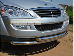 Защита переднего бампера d60/60 для Ssang Yong Kyron 2007-