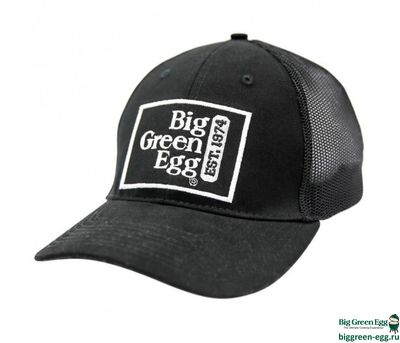 BIG GREEN EGG КЕПКА BGE С ЛОГО ЧЕРНАЯ