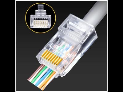 PIN "шт" компьютерный 8P8C (RJ-45) сквозной на кабель