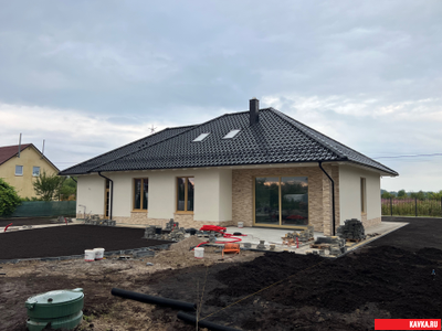 Сланец "КАРПАТЫ", бетон, цв.Бежевый штукатур, уп.1м2 (30кг)(24уп)