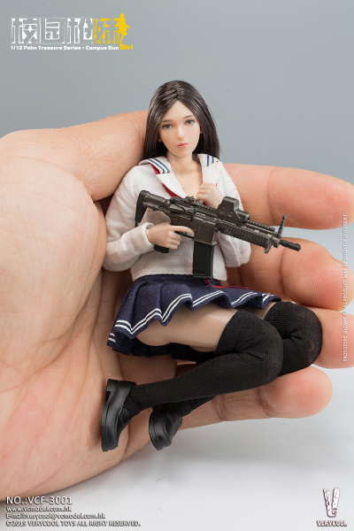 Боевая японская школьница - Коллекционная ФИГУРКА 1/12 Palm Treasure Series - Campus Gun Girl (C.G.G.) (VCF-3001) - VERYCOOL