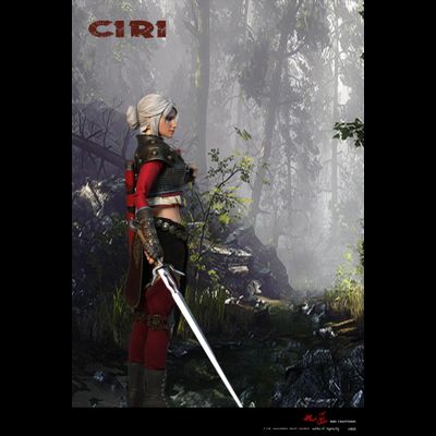 Цири в доспехах (Ведьмак 3, The Witcher) - КОЛЛЕКЦИОННАЯ ФИГУРКА 1/6 Ciri Armored (J-002) - Nine Craftsmen
