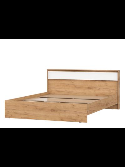 Некст Кровать двуспальная 1.6 м Дуб Золотой / Белая шагрень