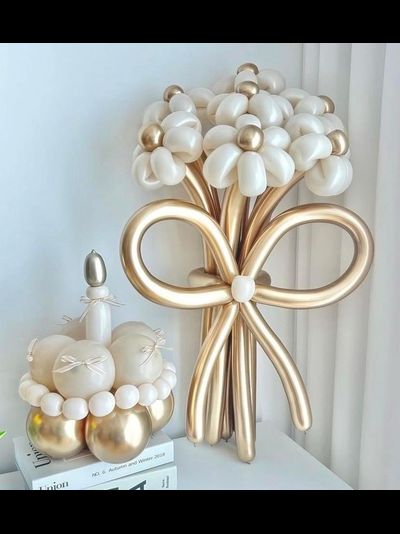 Букет ромашек с тортиком