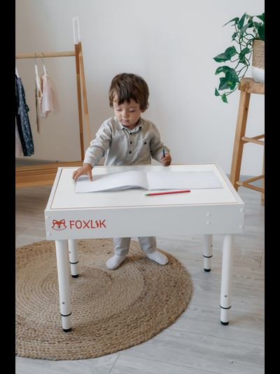 Световой стол-песочница FOXLIK 10-в-1 "Белоснежная"