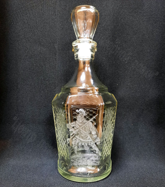 Штоф "Рыцари" одна грань