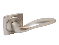 Комплект ручек для метал дверей БУЛАТ РФ 05.08 АТЛАС матовый никель  [58029]