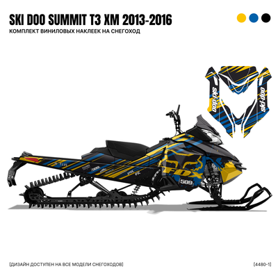 Наклейки на снегоход SKI DOO summit T3 2013 2014 2015 2016 #4480-1