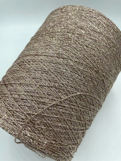 TORCITURA DI DOMASO art.FANTASIA 80% VI вискоза 20% PL 750 метров в 100 граммах цв.  BK112/СС розовое золото