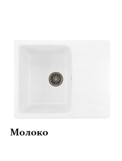 Мойки из искусственного мрамора MIXLINE ML-GM26 с крылом 470*580*190мм