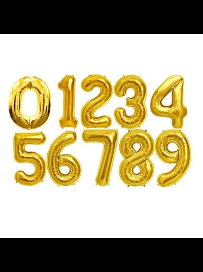 Фольгированные Цифры Золото