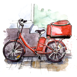 Постер в раме "В путь" (Дерево)