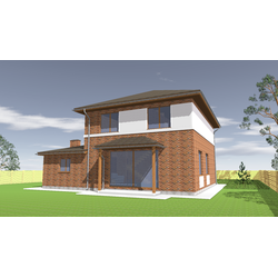 Двухэтажный дом с четырьмя спальнями 245м² (S18)