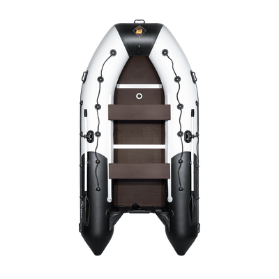 Моторная лодка Ривьера 3600 СК МАКСИМА светло-серый черный