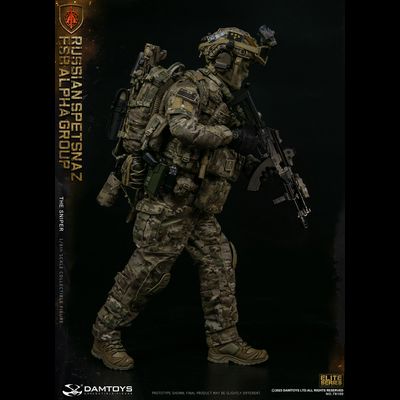 Снайпер спецназа "Альфа"  - Коллекционная ФИГУРКА 1/6 scale RUSSIAN SPETSNAZ FSB ALPHA GROUP SNIPER (78100) - DAMTOYS