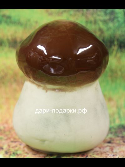 Белый гриб 20*14см   0,9кг  керамика Россия *