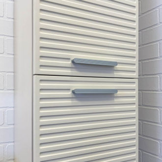 Шкаф-колонна "Касабланка-35" серый шёлк