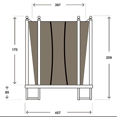 Батут Hasttings Classic Green (4,6 м)