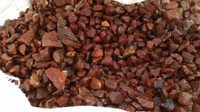 Щебень декоративный (красный), Яшма