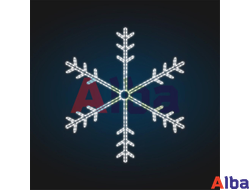 Световое панно Снежинка 1,1 м
