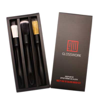 Multi-Use Detailing Brush Set Набор кистей для детейлинга из 3х штук, диаметр 24мм. GWBR-24X3