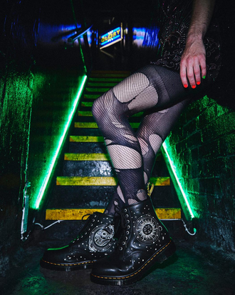 Embroidered dr martens on sale