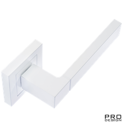 Дверная ручка на квадратном основании Pro Design 489.62 Белый