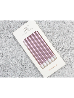 Свечи для торта (роз. золото), 6 шт./уп.