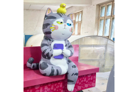 Рекламная объемная фигура кота