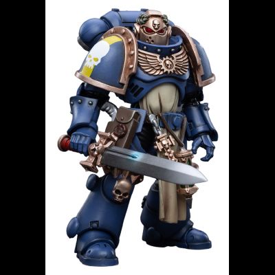 Примарис-чемпион Ультрамаринов (Warhammer 40k) - КОЛЛЕКЦИОННАЯ ФИГУРКА 1/18 Ultramarines Primaris Company Champion (JT3266) - JOYTOY