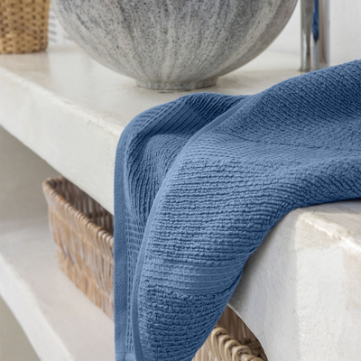 Полотенце Verossa Wave Texture Синий деним 50х90
