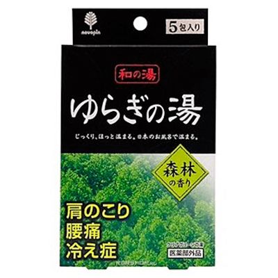 Лечебная соль для ванн KOKUBO Kiyou с ароматом леса (5 пакетиков)