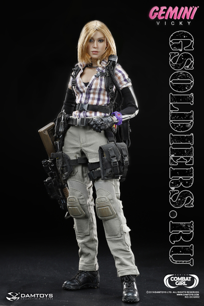 Боевая близняшка Vicky - Коллекционная фигурка 1/6 COMBAT GIRL series Gemini Vicky  (DCG002) - DAMTo