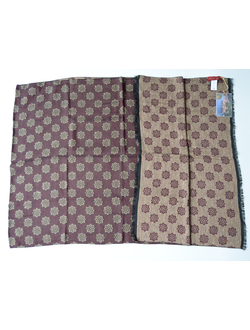 Бордовый шарф платок из хлопка Vizio Италия F 1 фото