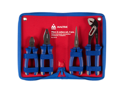 Набор пассатижей и бокорезов, 4 предмета, в футляре на молнии МАСТАК 03-4Z
