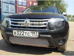 Защита радиатора Renault Duster 2011-2014 chrome PREMIUM