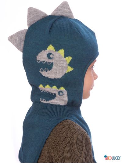 Шапка-шлем  21101-04, цвет сине-морской,серый, р. 50-52