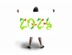 Флаг большой год Дракона №6