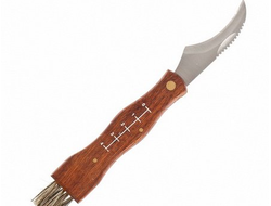 Нож грибника с деревянной рукояткой