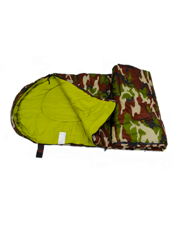 Спальный мешок Фиш3 камуфляж с подголовником 200*70см до -10С