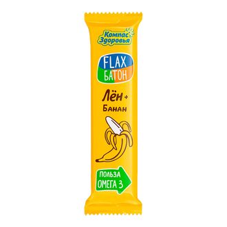 Флакс-батон Банан 30г (Компас Здоровья)