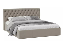 Спальня Скарлет - Кровать двойная Универсальная Тип 1 Велюр Мокко темный 1800