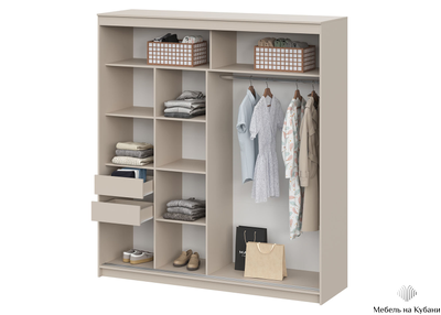 ШКП 3  Макс 2 м  Шкаф-купе Меланж