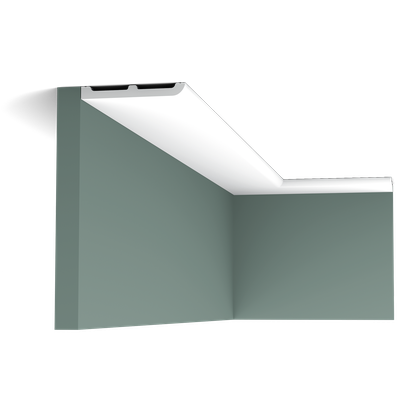 Плинтус ORAC Decor SX184, дюрополимерный, влагостойкий, ударопрочный, под покраску, длина 2 метра