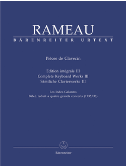 Rameau, Jean Philippe Pieces de clavecin vol.3 Samtliche Klavierwerke Band 3 Rampe, Siegbert. Ed