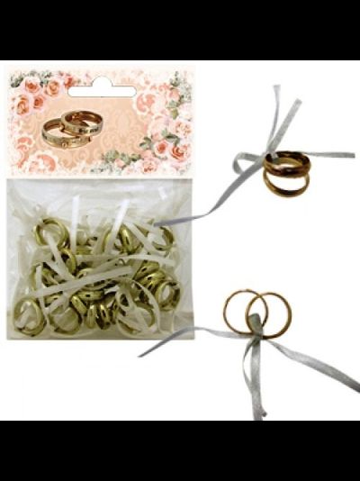 Декор"Обручальные кольца" 2 см 20 шт/уп в наличии в Орле